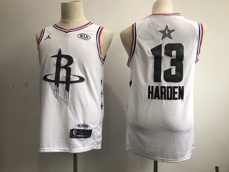 Men Houston Rockets #13 Harden White 2019 All Star NBA Jerseys->san francisco 49ers->NFL Jersey